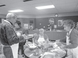 Above: Elders have been enjoying cooking classes. Above right: The 6th annual Chili Cook- Off and Meat Bingo was a great success. Kyler Deschampe of Grand Portage won a couple of bingos and the last game for the whole Thanksgiving dinner!