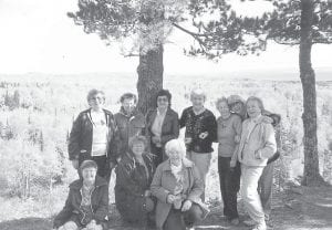 A historical reflection from not so very long ago. This photo shared by Dale Saethre of Grand Marais and Ormond Beach, Florida is of the Bethlehem Lutheran Church Morning Circle in 1988. The ladies held this meeting at Bloomquist Mountain. (L-R, front) Eleanor From, Dale Saethre, June Olson. (L-R, back) Irma Toftey, Vi Anderson, Irene Thompson, Serona Bergstrom, Ellen Eliasen, Dorothy Jackson, Connie Thomas. Millie Gestel took the photo.