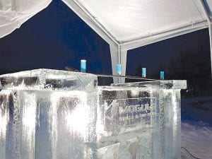 Last year’s BLU Ice Bar at Moguls Grille & Tap Room at Caribou Highlands was a huge hit. The Ice Bar is coming back and will be better than before. The Moguls Ice Bar opens Friday, December 23 and will be open Fridays from 3 – 9 p.m. and Saturdays noon – 9 p.m. People of all ages are welcome; the Ice Bar serves everything from whipped-cream-topped hot cocoa to alcoholic drinks. Bundle up and enjoy!