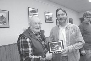 EDA Board Member Jim Hall was not at the December meeting of the Cook County – Grand Marais Economic Development Authority (EDA) because he had jury duty. Because the EDA board knew he would not be able to attend that meeting, they surprised him by honoring him at his last official meeting in November. EDA Chair Mike Littfin presented Hall with a plaque recognizing Hall’s 18 years of service to the EDA. Hall noted that he had served on the board with all of the EDA’s directors, and listed those he could remember starting with the first director, Bethany Fountain. She was followed by Mary Junnila, Karen Blackburn, Alan Christiansen, John Kremer and current Director Matt Geretschlaeger. Hall said he had enjoyed his time serving on the EDA board.