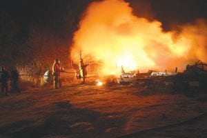 The Grand Portage, Hovland, and Colvill Fire Departments were paged to a fire at 7200 East Highway 61 at approximately 11:40 p.m. on December 28, 2011. Japheth 