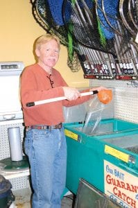 From serving wine to selling minnows, treating customers right is important. Buck Benson at Buck’s Hardware Hank in Grand Marais offers service with a smile, even on the busiest days like the opening of fishing season.