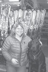 If you stop by and check out the gear at Lutsen Recreation you are likely to be waited on by Nickie Dietz and Charlie. When Dietz became a partner in the business she also inherited the late Paul Quinn’s dog, Charlie.