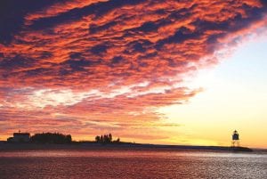 These ominous looking clouds over the Grand Marais harbor unfortunately did not produce any precipitation on Valentine’s Day. But they did make for an impressive February photo.