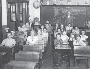 The Cook County Historical Society has a wonderful collection of photos of Cook County students from years gone by. This picture is of the Tofte School in 1946. The students are (Row 1, front to back) Gerald Peterson, David Huseby, Floyd Johnson, Harry Vining, James Tveekrem, Danny Monson. (Row 2, front to back) Beverly Anderson, Seneva Madsen, Stanley Nelson, Sandra Smith, Richard Eide, Raymond Huseby. (Row 3, front to back), John Anderson, Carla Huseby, Robert Vining, Yvonne Tofte, Donald Erickson. (Row 4, front to back). Gene Erickson, Ellen Tofte, Hill (unknown first name), Johnny Monson, Carol Tveekrem, Mr. Casper, teacher.