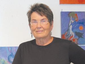 Hazel Belvo is the first artist-in-residence at the Grand Marais Art Colony. Her first lecture will be The Language: Visual Content and Meaning at 7 p.m. on April 9.