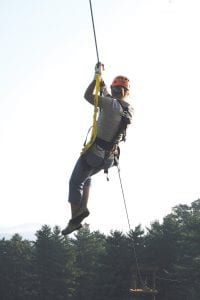 The Towering Pines Canopy Tour at Gunflint Lodge is not in operation yet, but the firm designing it, Challenge Design Innovations, Inc. provided photos of a similar canopy tour. Work is under way on the tour, which will be built in the forested area of Gunflint Lodge. Gunflint Lodge owner Bruce Kerfoot expects the canopy tour—which he describes as part naturalist tour, part adventure—to be open at the beginning of July.