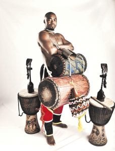 Christian Yao Adeti of Titambe is coming to Cook County to conduct drumming and dancing workshops May 18-19. His visit will be capped by a performance at the Arrowhead Center for the Arts on Saturday, May 19 at 7 p.m.