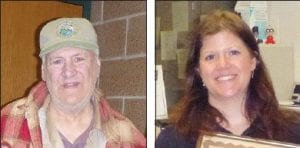 Above left: Dave Asproth, a founding member of Cook County Search and Rescue, received a special certificate of appreciation in recognition for his many years of service to the community. Above right: Cook County Law Enforcement Dispatcher Lindsay Mielke received the Dolly Johnson Friends of Emergency Services award. She was nominated by her supervisor Judy Sivertson.