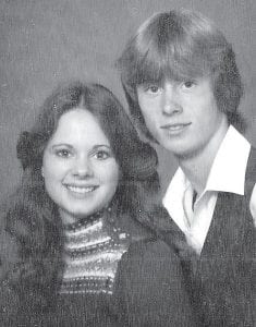 Sandy Holthaus and her brother, Gary Anderson, at their high school graduation. Gary died unexpectedly on April 26, 2012.