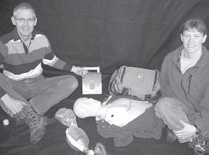 Effective bystander CPR provided immediately after sudden cardiac arrest can double or even triple a victim’s chance of survival. Quick use of an automated external defibrillator (AED) can increase the chance even more. Paul and Kelly Dahl of Northcountry CPR are offering courses in CPR and how to operate an automated external defibrillator, as well as basic first aid training. They will tailor the training to meet a business or organization’s needs or schedule.