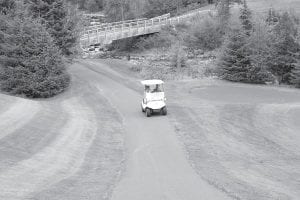 As Superior National at Lutsen golf course finances are debated, planning continues for course improvements. If the planned infrastructure improvements come to fruition there will be more cart paths like this one at the course, as well as deeper tee-off areas, wider play corridors, better turf, and better sand traps.