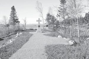 When Father Baraga’s Cross was moved earlier this year, the pathway to the cross was improved. Plans call for more enhancements—removing dead trees and brush, planting trees, refinishing picnic tables, repairing a grill, and refurbishing signs.