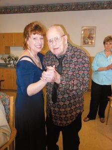 Julie Carlson danced with her grandpa Howard Joynes at the Senior Prom on May 15th.