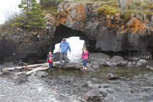 Whether you spend your time rock climbing or rock skipping or just sitting quietly and enjoying the scenery, a weekend at Hollow Rock Resort goes by far too quickly, as this family can attest.