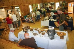 The weather smiled on the Hovland Arts Festival on June 30 – July 1. The festival was very well attended and visitors enjoyed all the works of art inside the historic town hall and outside.