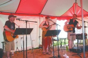 Jamie Ryan, Maria Nickolay and Jack Nickolay of Carnival Meltdown were among the many local musicians who shared their talent throughout the weekend.