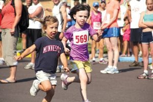 The kids’ races are a blast to watch. When the race is close sometimes you can win by a tongue!