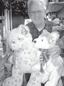 At press time, the community—the North Shore and far beyond—is mourning the loss of one of Grand Marais’ community leaders. Howard Joynes, founder of Joynes Department Store and Ben Franklin in downtown Grand Marais, died on July 13, 2012. Howard and his wife Rosemary established the store on Wisconsin Street in 1941. For 71 years, Howard was there to welcome customers. This photo was taken as Howard unloaded boxes of Ty stuffed toys that were to be given away in celebration of Joynes Department Store's 64th anniversary in March 2005.