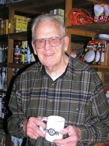 Howard Joynes, pictured here at Joynes Department Store’s 64th anniversary, enjoyed welcoming customers and friends to the store for over 70 years.