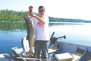 Donn Boostrom of Clearwater Lake and Surprise, Arizona caught this beautiful lake trout on Clearwater on July 12. The big trout was 18.3 inches and weighed 38 pounds. Donn grew up fishing on Clearwater Lake, he is the grandson of Charlie and Petra Boostrom.