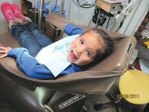 MaTaya Fairbanks appears ready for her dental checkup at Grand Marais Family Dentistry. The North Shore Health Care Foundation has created an Oral Health Task Force that is making it possible for all Cook County youths through age 18 to receive both dental exams and treatment as needed regardless of their families’ financial situations.