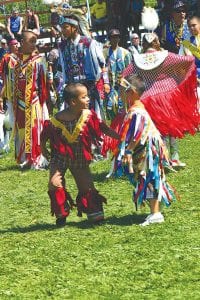 Most of all, Powwow is a time to make new friends, like these young dancers.