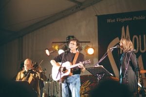 Last year some of the amazing singer/songwriters from Unplugged also performed on the Mountain Stage under the big tent at North House Folk School. (L-R) Jeff Gilkinson, Jon Vezner and Kathy Mattea. There are some tickets left for the Friday, September 14 Mountain Stage with Larry Groce show and the Saturday, September 15 Unplugged performance.