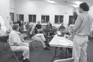 Citizens from around the county attended a meeting on August 23 at the Cook County Community Center on implementation of the Cook County Energy Plan recently adopted by the Grand Marais City Council and the Cook County Board of Commissioners. A survey conducted in the development of the plan showed that a lot of residents are interested in increasing energy efficiency and using renewable sources of energy. The survey also showed that the costs associated with increasing efficiency and investing in renewable energy are large factors in making energy decisions. Implementation of the Energy Plan is expected to involve a lot of community education.