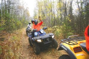 The Cook County ATV Club’s last organized ride of the season will be Saturday, September 29. These riders enjoyed the fall color ride last year. The popular ride on the west end of Cook County, east end of Lake County, ends at the Trestle Inn for dinner. All are welcome.