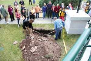 A time capsule was buried after the anniversary ceremony on September 21. It holds a lot of documents, photos, and memorabilia that will hopefully give citizens 50 or 100 years down the road a taste of life in 2012.