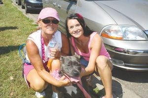 Lori Hommerding got moral support along the way from her daughter, Rheanna, as she completed the Susan G. Komen Walk for the Cure in the Twin Cities in August.