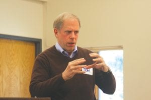 Tom Hanson, a former Foreign Service Officer of the U.S. Department of State, spoke at the September 27 Great Decisions gathering, sharing his insight on the unrest in the Middle East.