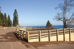 The Tofte Town Park keeps getting better and better. John Nelson, Jerry Gervais, and Gary Hansen have put forth a lot of effort to landscape the area and put in a new retaining wall and fencing throughout the park. This area behind the fence will eventually have grass, picnic tables, and a large fire ring.