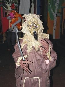 At press time, ghosts and ghouls were traveling Cook County in search of treats. This scary fellow was seen at the “Save the Mural” Halloween Fundraiser upstairs at Betsy Bowen’s Studio on Friday, October 26. Find more Halloween fun on page A13.