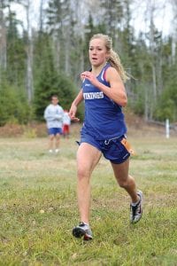 Sarissa Falk didn’t have her best race at sections, but had an outstanding season and was the top Viking harrier this fall. Should she run track, she will be tough to beat in the quarter-mile or the half-mile in the spring.