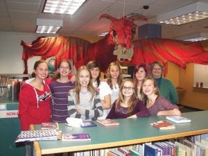 The Cook County Middle School Knowledge Bowl Team ended its regular season competition in 15th place out of 48 teams. They advanced to the challenging final tournament at Mountain Iron on November 13. The Middle School Knowledge Bowl team was (L-R, front) Linnea Gesch, Bryn Soland, Maya McHugh. (L-R, back) Claire Sherburne, Marin Hay, Brooke Sherer, Alyssa Martinson, Julia Larsen, Coach Dorie Carlson.