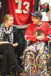 Bringing a heart-breaking current event to life was Rachel Wieben as Leslie Jablonski, who saw her son paralyzed after being checked in a hockey game. Rachel’s brother, Jack Wieben, helped by playing the injured Jack Jablonski.