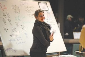 Natalie Nalezny highlighted the gender gap in mathematics as talented mathematician Maria Chudnovsky.