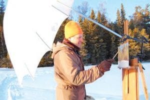 The Grand Marais Art Colony offers a unique opportunity Jan. 26 – Feb. 1. Artists are invited to take part in a winter arts retreat at Camp Menogyn on the Gunflint Trail.