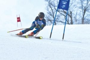 With the weather against him, Logan Backstrom skied three solid runs on his home hill.