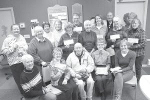 Representatives from area nonprofits happily accepted checks from the First & Second Thrift Store on February 13. They represent local churches, schools, youth organizations, human services programs and more. The representatives were quick to thank the hard working volunteers who keep the thrift store and donation center going, earning the money that means so much to small community nonprofits.