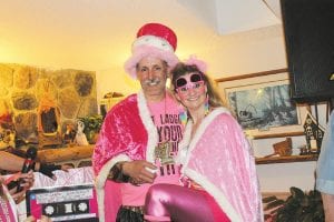 The Friday night pre-race pasta party had an ‘80s theme with big hair, parachute pants, and of course lots and lots of pink. One of the highlights of the evening was the coronation of the King and Queen of the ‘80s, Steve Domantay and Lynn Kissock. A wilder and crazier royal couple has never been seen!