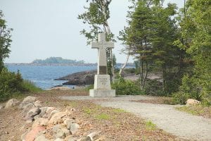 Schroeder Township is using grant funding to pay for design work for the town park adjacent to Father Baraga’s Cross. The site was once the hub of the township, with a hotel and fishing and logging businesses operating there. C.J. Fernandez of LHB came up with a design concept that includes an open-air roofed picnic shelter. Input from the public will be solicited as the process moves along. More funding will be needed to bring the ideas to fruition.