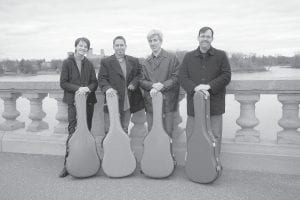 The Minneapolis Guitar Quartet, one of the world’s leading guitar ensembles, will be in Cook County on June 1-2. They will be joined by Flamenco dancer Colette Illarde and will teach classes in guitar and dance at the Grand Marais Art Colony. The community will also have the opportunity to hear this talented group in concert at the Arrowhead Center for the Arts at 7:30 p.m. on Saturday, June 1.