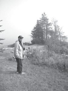 Willard Nelson stands near the spot on his family’s homestead where 90 years ago a runaway from Wisconsin came ashore. The story was featured in the April 27, 2013 Down Memory Lane and raised the question: Who was the young man? Willard provided the answer for News-Herald readers.