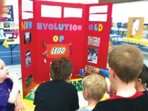 Legos were a big hit at the project fair. Several children put up displays featuring the always-popular toy that teaches kids how to build anything that their imaginations can conjure.