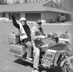 Cook County has its share of very active seniors! Every May, Pat Neal, almost 80, takes his aunt, Honey Rosen, for a ride to Trail Center for lunch—on his motorcycle! It’s an early birthday treat. Honey will be turning 95 on June 24! Safe travels!