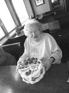 Maybelle Rose Skou of Schroeder celebrated her 102nd birthday on Mother’s Day, May 12. Maybelle still lives in her own home in Schroeder, thanks to family and friends nearby. Maybelle likes to keep up on current events and maintains her great sense of humor. It is always fun to listen to Maybelle reminisce about her life and all the changes she has seen.