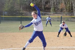 Just a freshman, Alex Slanga turned out be a great find for the Vikings, and big things are expected from her as she develops on the mound. Slanga was on the mound when the softball team upset top-seeded Carlton in the playoffs.